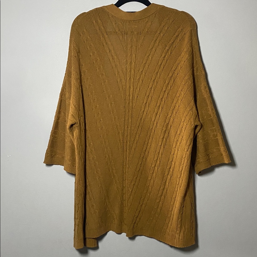 J Jill Perfect Relaxed Fit Open Front Cardigan Women’s XL‎ Camel Tan Sweater - Picture 10 of 14